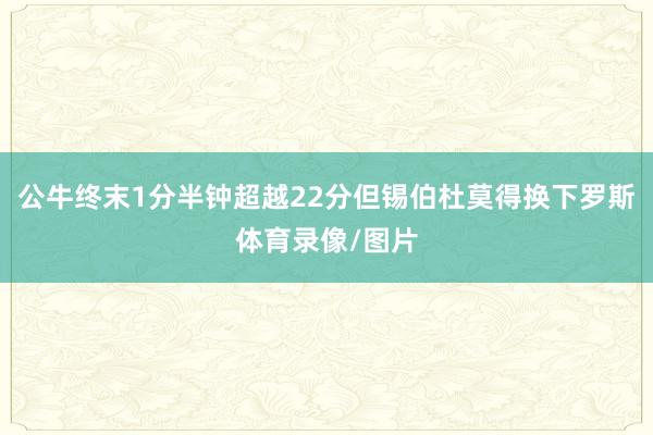 公牛终末1分半钟超越22分但锡伯杜莫得换下罗斯体育录像/图片